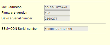 BemaBox configuration version