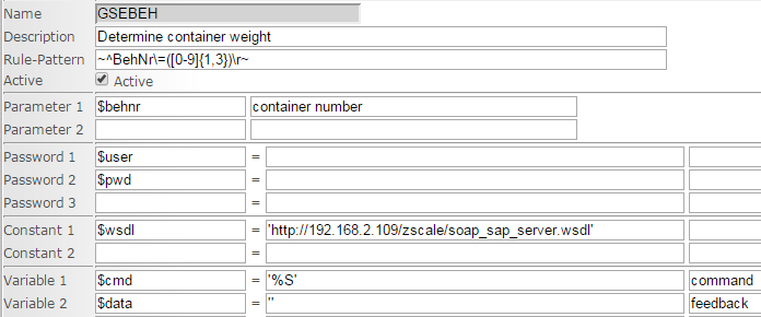 rule parameter