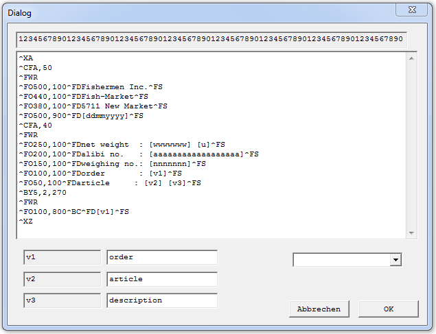 scale barcode form