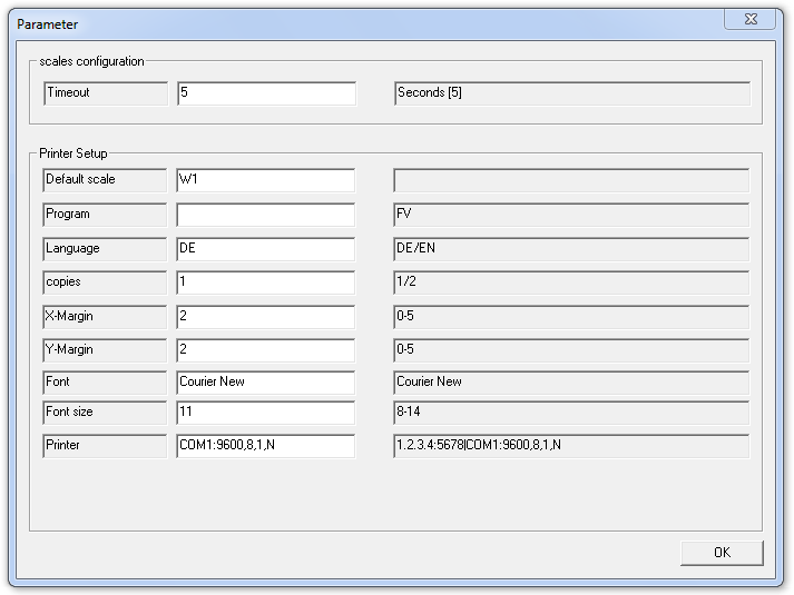 scale form parameter